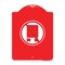 Signmission Designer Series National Network Prohibited, Red & White Aluminum Sign, 18" x 24", RW-1824-23864 A-DES-RW-1824-23864 - alternate 1